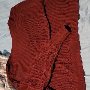 Shein burgundy sweater 😍